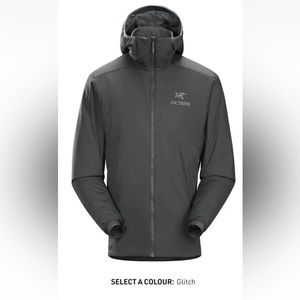 Arc’teryx Men’s Atom LT Hoody Jacket Glitch Grey LARGE New With Tags